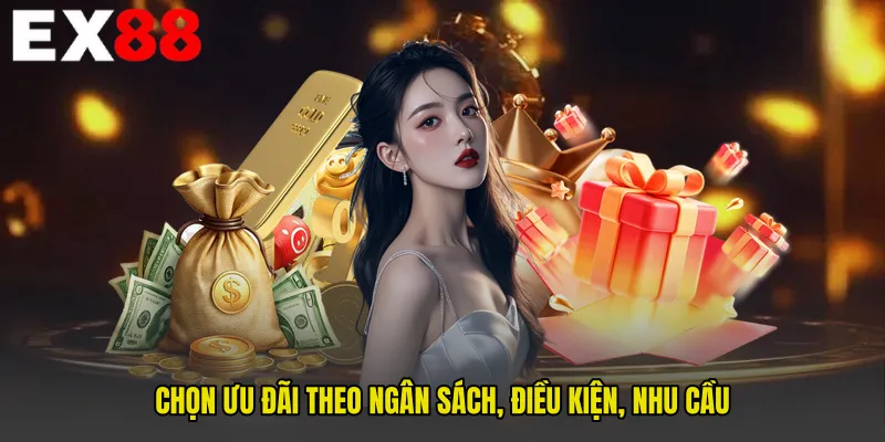 Chọn ưu đãi theo ngân sách, điều kiện, nhu cầu