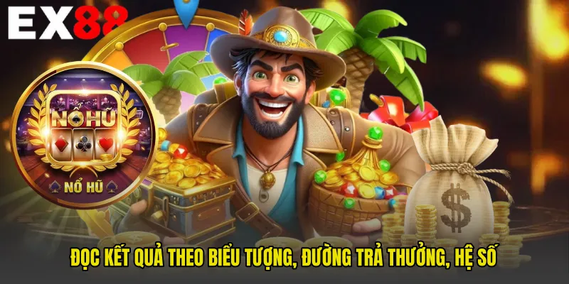 Đọc kết quả theo biểu tượng, đường trả thưởng, hệ số