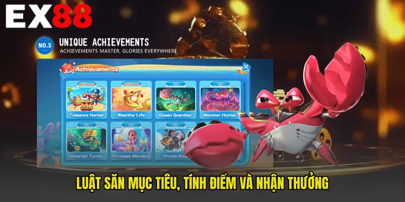 Luật săn mục tiêu, tính điểm và nhận thưởng